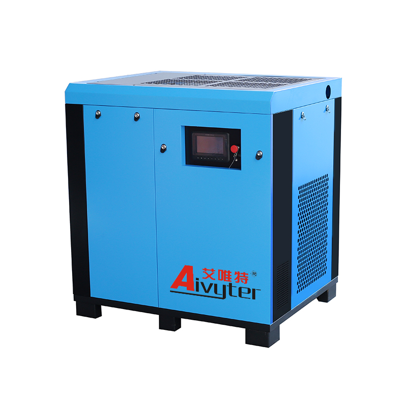 45kW 60Hp محرك المغناطيس الدائم VFD توفير الطاقة سعر آلات ضاغط الهواء اللولبي