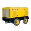 353 CFM 145 PSI ضاغط هواء حلزوني محمول يعمل بالديزل مع محرك ديزل CUMMINS 125 HP