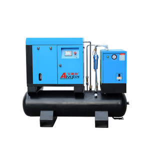 7.5Kw 10Hp 145psi تبريد الهواء توفير الطاقة ضاغط الهواء اللولبي المتكامل